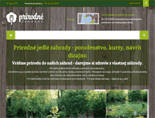 Tablet Screenshot of prirodne-zahrady.sk
